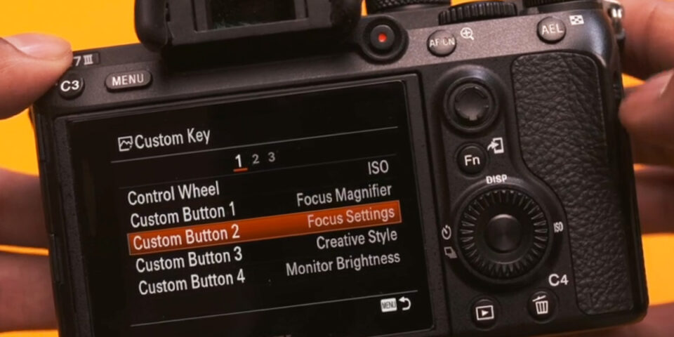 Custom Shortcuts on Sony Alpha a7 III