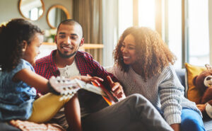 Family playing music