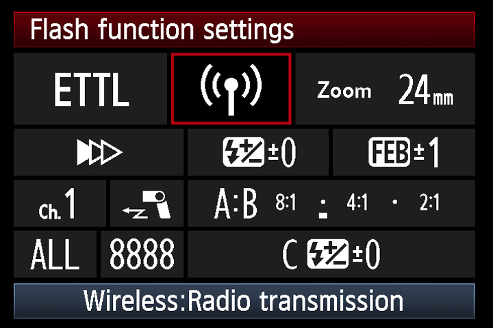 Canon In Camera TTL Flash, courtesy of Canon Europe