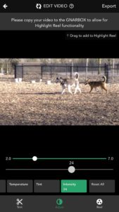 Editing a Video on the GNARBOX App