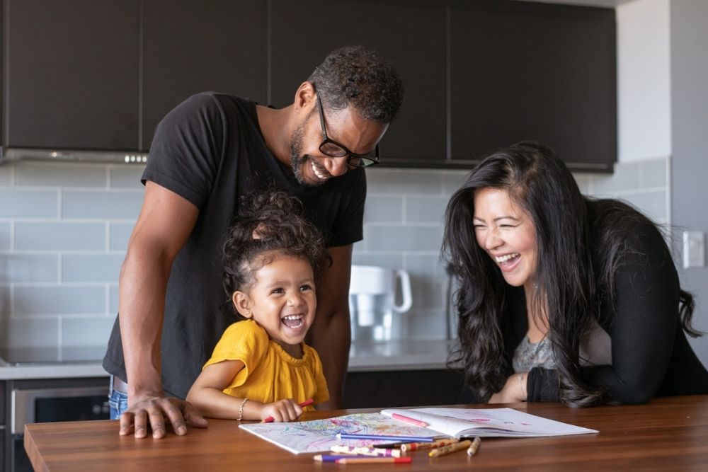 Family In The Kitchen