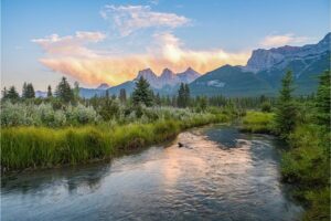 Sunlight Reflecting Off The Clouds