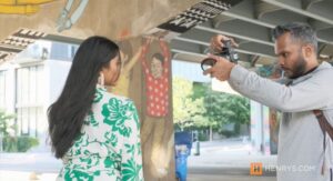 Model Getting Her Picture taken