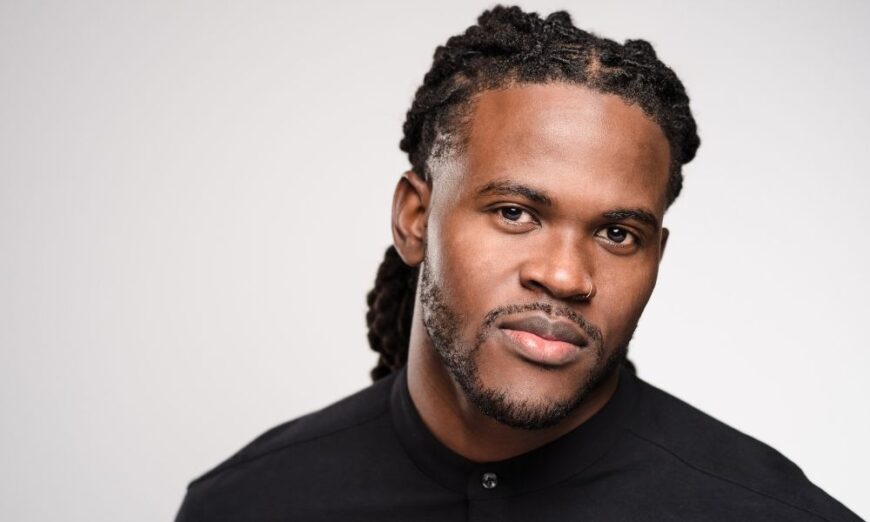 Football player headshot