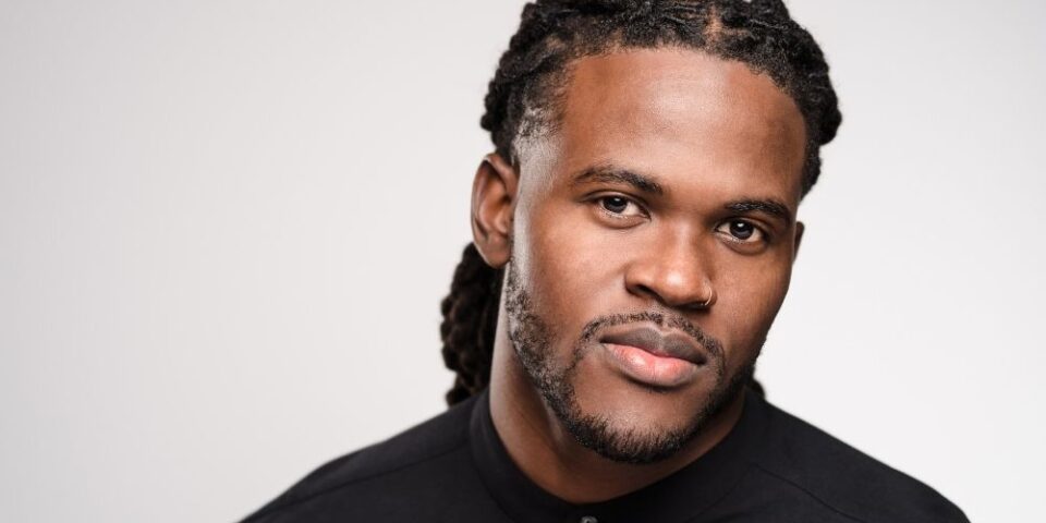 Football player headshot