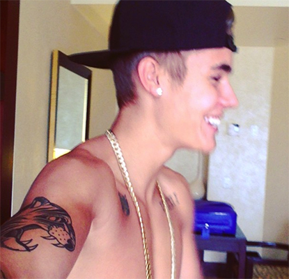 The Shirtless Bieber Selfie