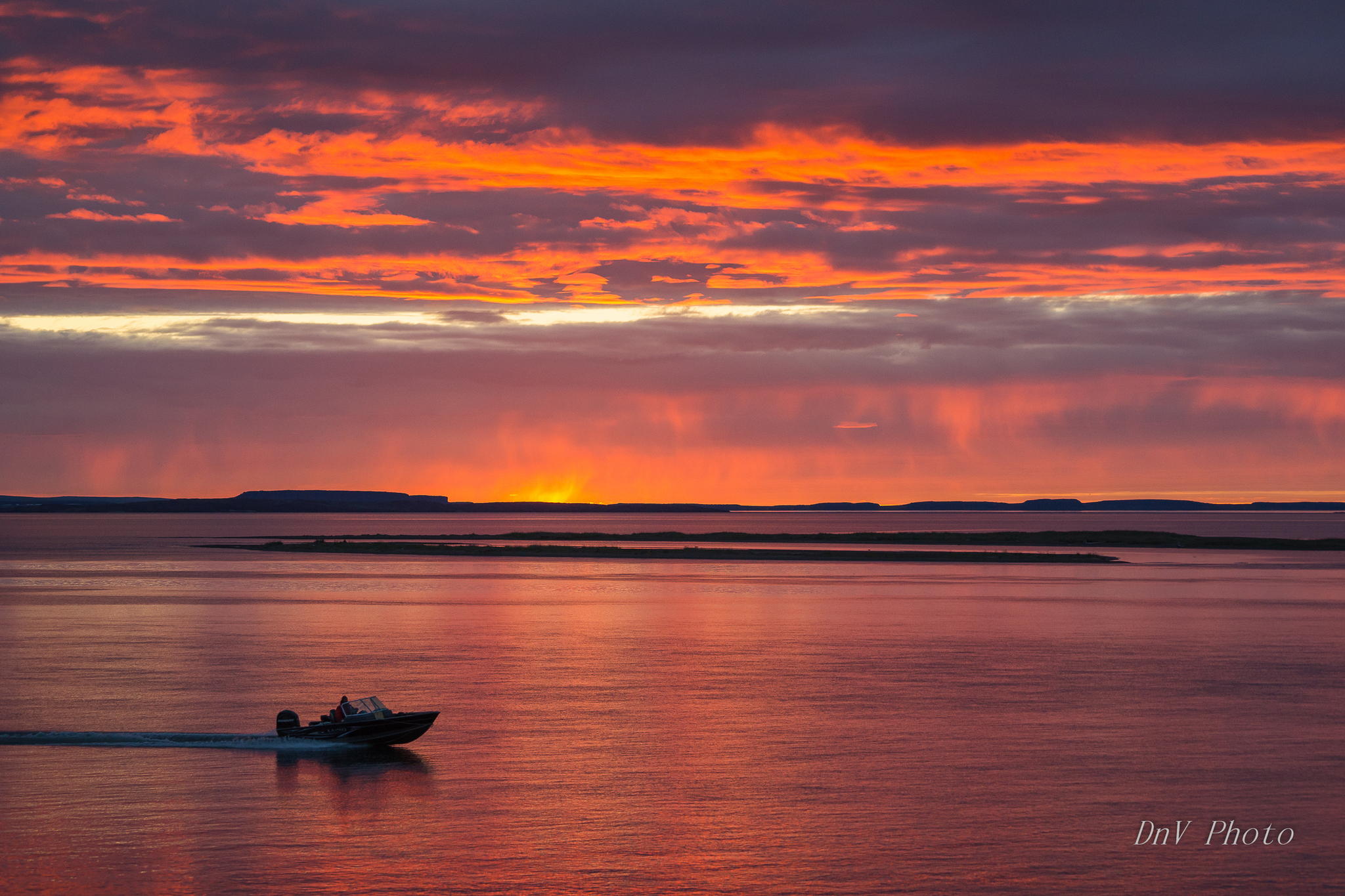 Evening Boating by David Ho