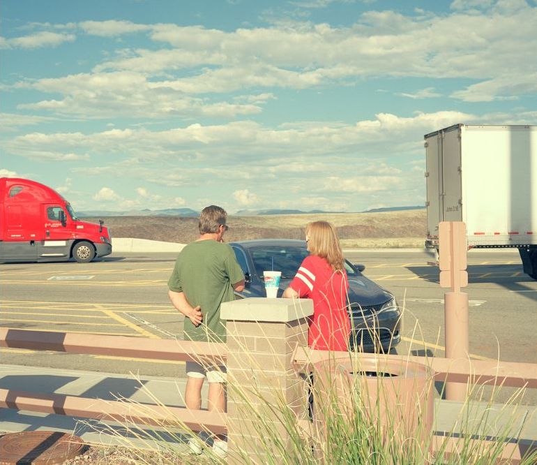 Man and Woman on a Street