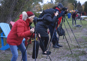photography students outside with gear